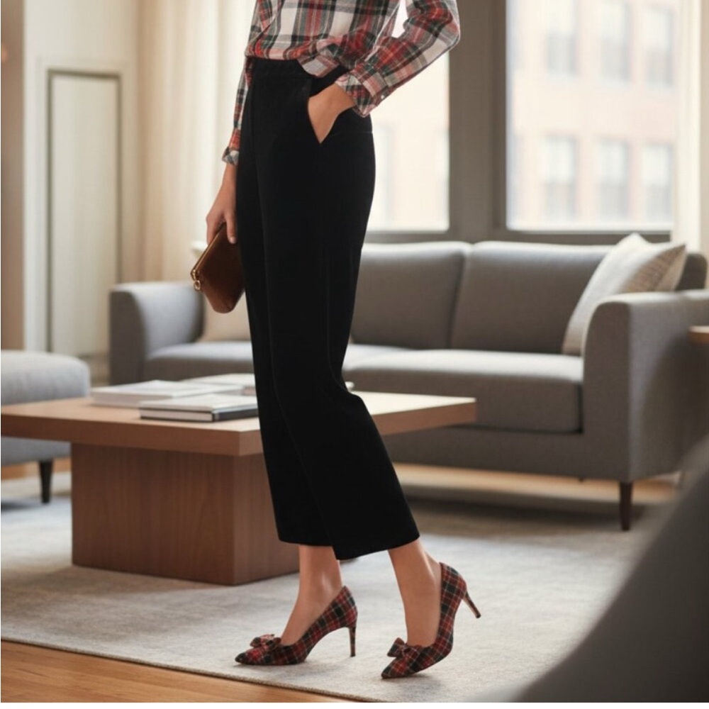JCrew pull-on velvet pants